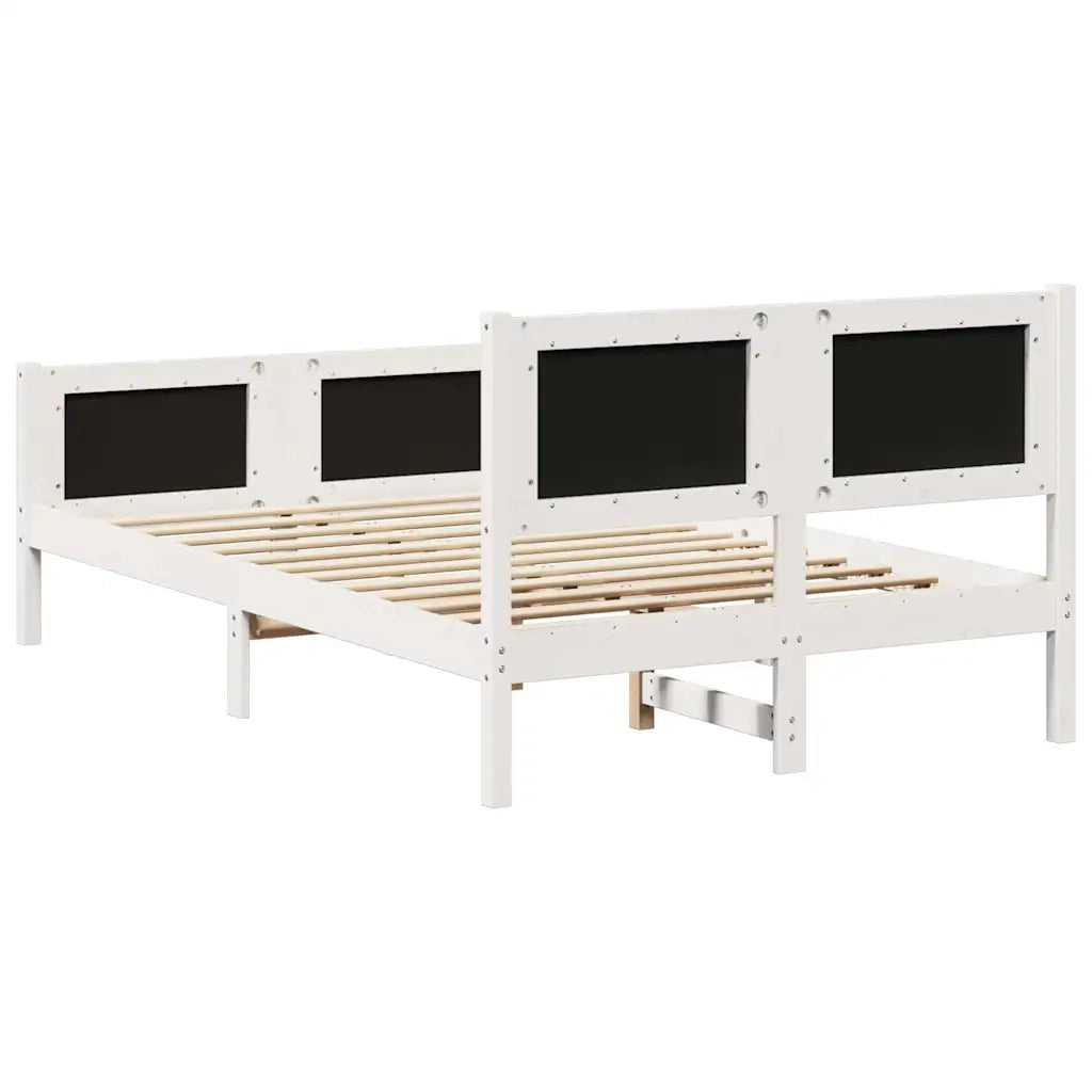 Struttura del Letto Bianco e grigio chiaro 120 x 200 cm 878473