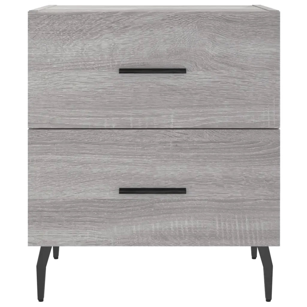 Comodino | Armadio da Notte | Mobiletto da notte Grigio Sonoma 40x35x47,5 cm in Legno Multistrato