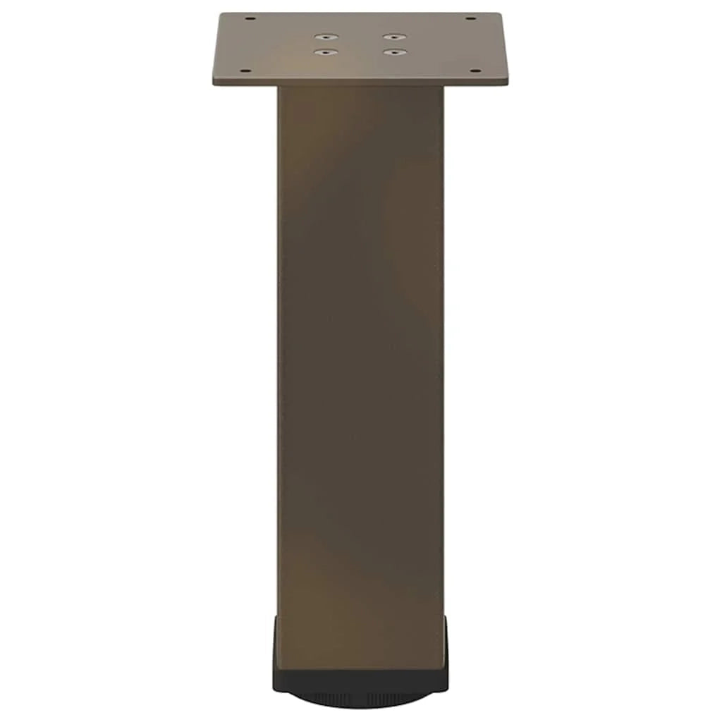 Set di 4 gambe per tavolino da caffè dal design moderno 42-44 cm funzionali ed eleganti in acciaio naturale 02_0056764