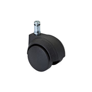 Ruota per sedie ufficio autofrenante Ã˜ 50 mm. perno ad incastro