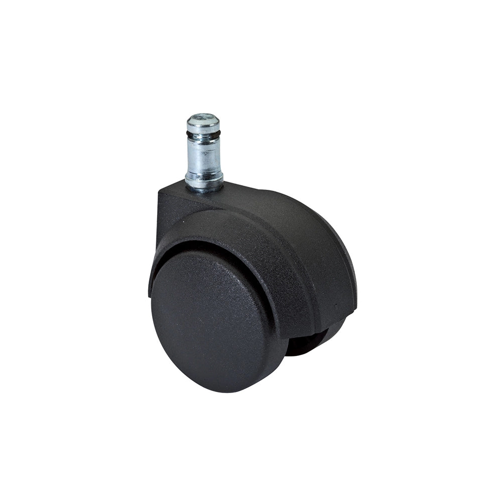 Ruota per sedie ufficio autofrenante Ã˜ 50 mm. perno ad incastro