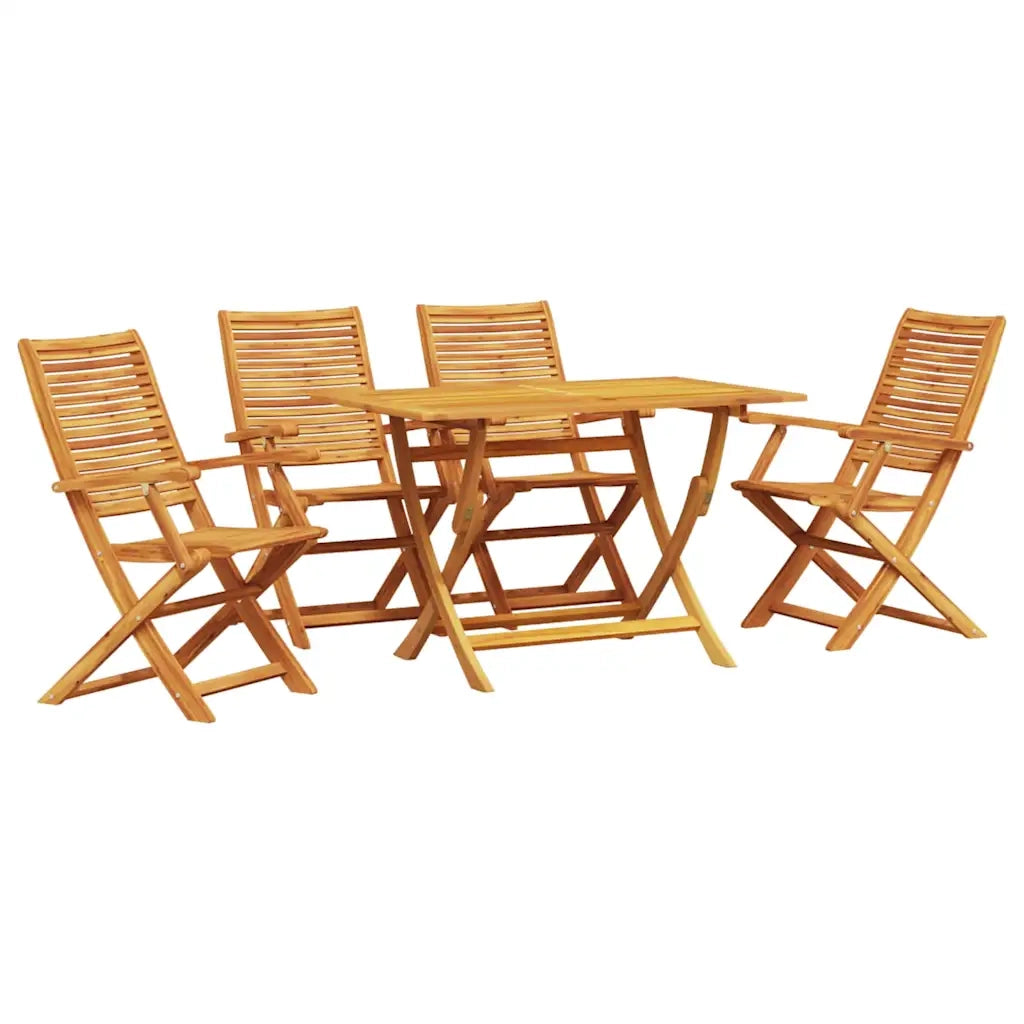 Set da Pranzo per Giardino 5 pcs Marrone 3375756