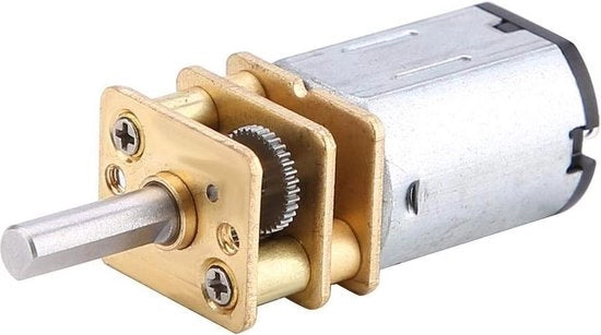 Motore a velocità ridotta 6V 200 RPM con ingranaggio in metallo - Motore riduttore mini con ingranaggio metallico - Motore potente .