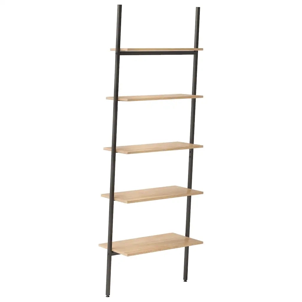 Scaffale Pendente 5 Ripiani Marrone Chiaro e Nero 64x34x185,5cm CFW2476675