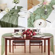 Tappeto da tavola per decorazione romantica, matrimoni e feste in verde