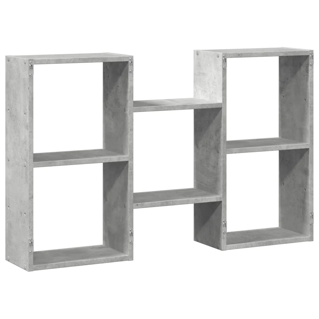 Scaffale a Muro Grigio Cemento 96x18x60 cm in Truciolato 853230