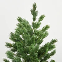 Albero di Natale Artificiale Gigante 210cm Realistico, Decorazione di Natale con 934 Rami, Base Pieghevole e Rimovibile