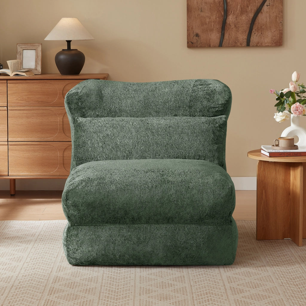 DIVANO Singolo Design Unico Verde in schiuma