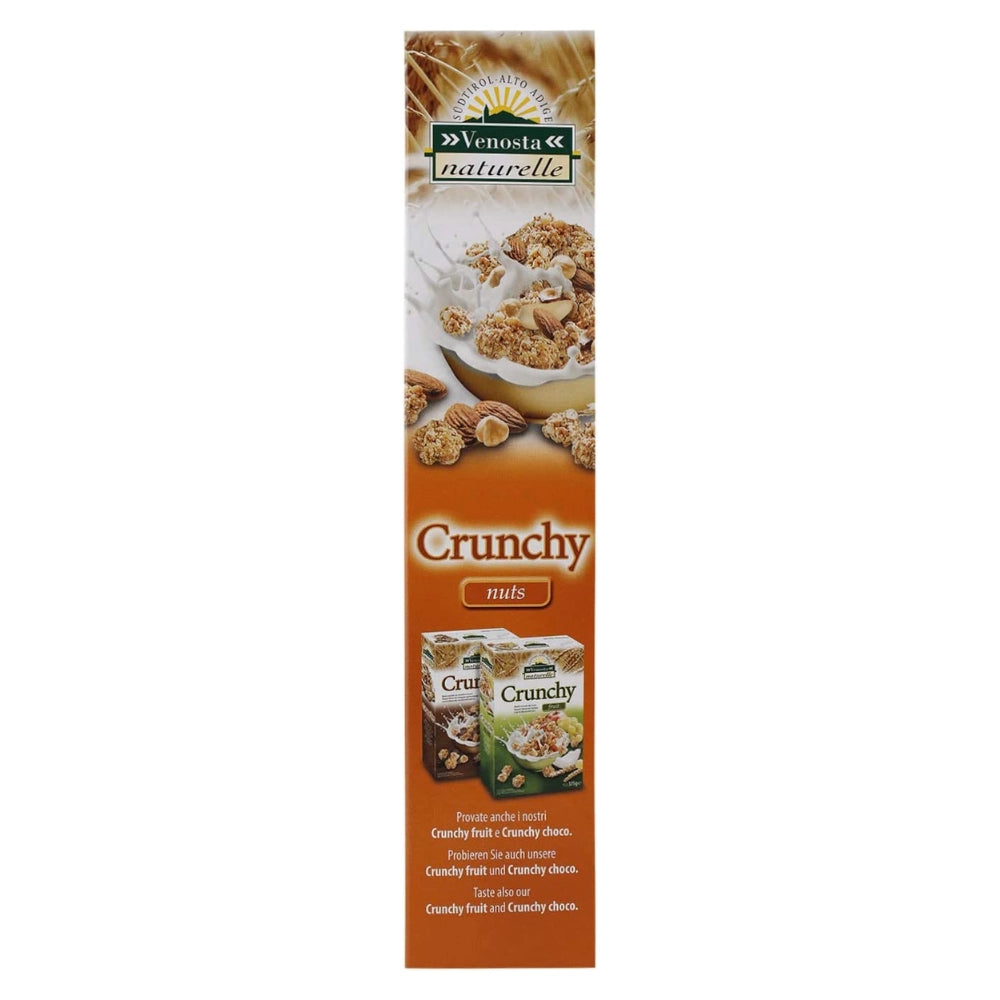 Venosta naturelle crunchy nuts con mandorle e nocciole 6 confezioni da 375 grammi