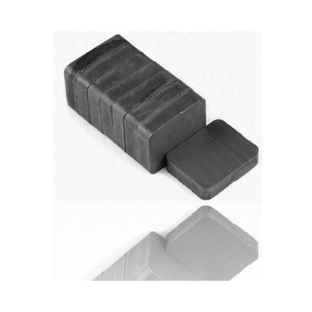 Trade Shop - Set 12 Calamite Potenti Magneti Magnetiche Per Fimo Ferrite 20x12x3cm Didattiche -