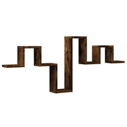 Mensola a Muro | Mensola a parete Rovere Fumo 104,5x10x43 cm Legno Multistrato