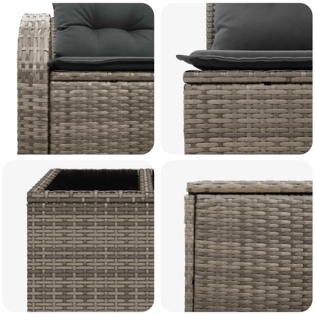 Set di divani 6 pz Grigio e Grigio Scuro 3447190