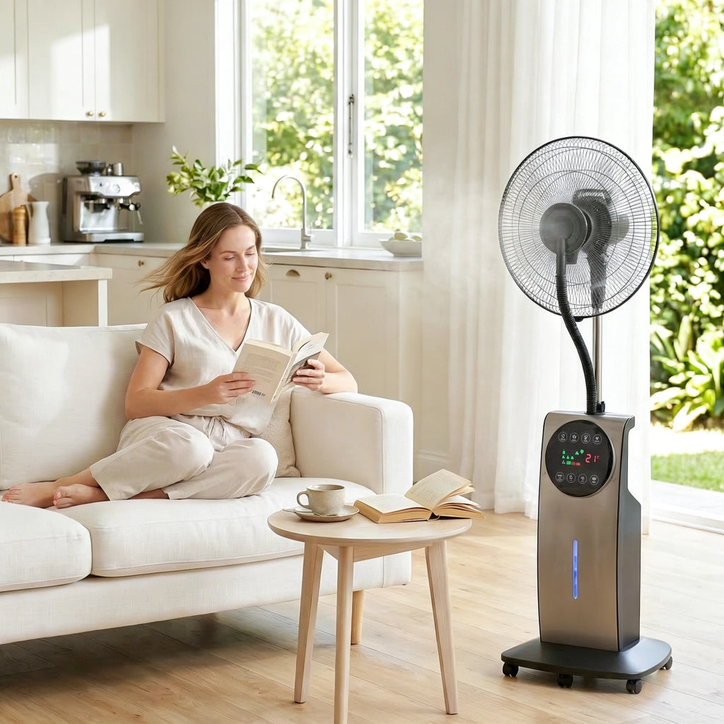 Ventilatore Nebbia con Telecomando ¨C zephmum ¨C Grigio