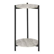 Comodino Leuven, Beige, MDF, 27x27x46 cm