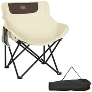 Sedia da campeggio pieghevole ¨C zephmum ¨C in tessuto bianco con tracolla