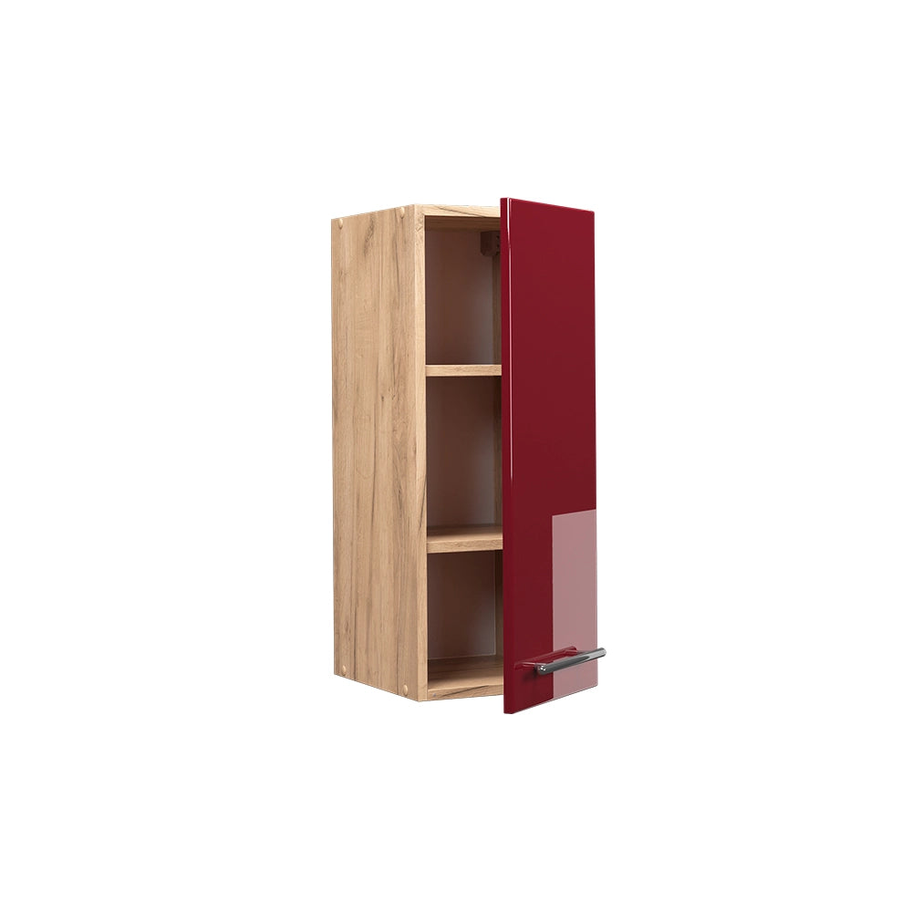 Pensile da cucina Fame-Line Bordeaux lucido/Rovere dorato 30 cm Vicco