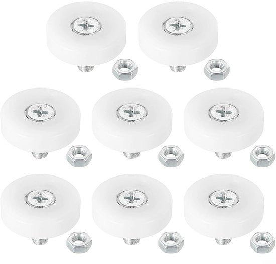 Rimanti per Autocarro 8 pezzi - Cinghia di Rullo - Rullo di Carico - Pneumatici di Risorso - M6 x 1 - Materiale Duraturo - Resistenza Migliorata - Pneumatici di Carico