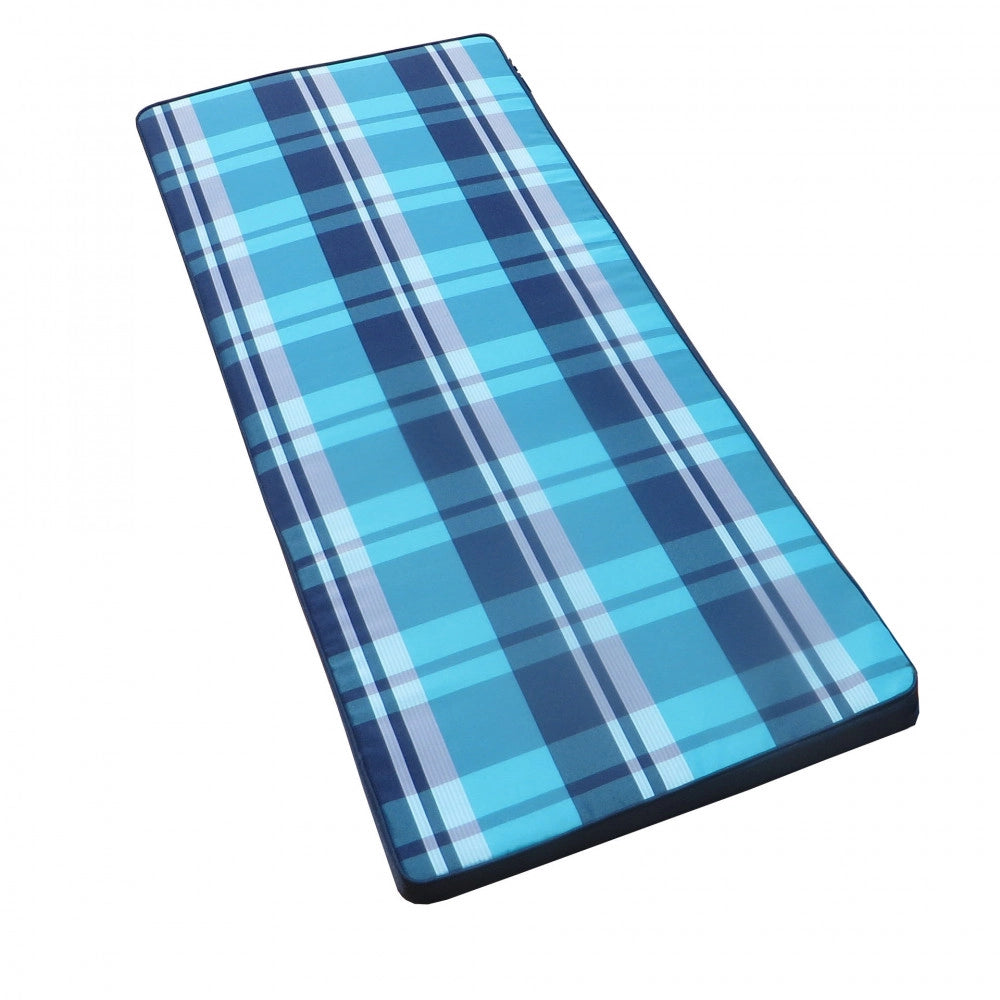 CUSCINO REAL 110 QUADRI BLU