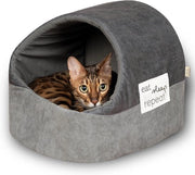 Letto per gatti in forma di igloo con design vuoto, adatto anche a gatti grandi