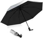 Paraplu UV 100 cm, UPF 50+, automatico, impermeabile al vento, impermeabile all'acqua, con 8 frame per uomo e donna