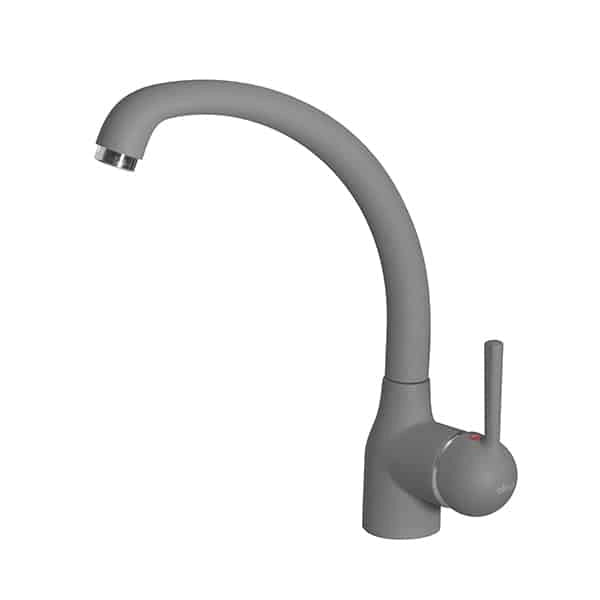 Rubinetto Miscelatore Cucina Elleci Po Metaltek Grigio Titanium MMKPO73