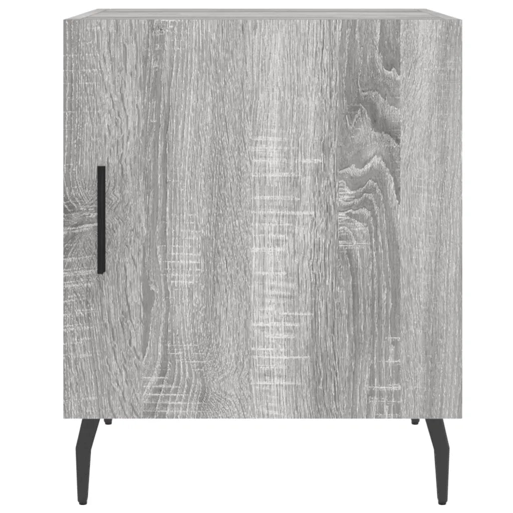 Set di 2 Comodini | Armadio da Notte | Mobiletto da notte Grigio Sonoma 40x40x50 cm in Legno Multistrato
