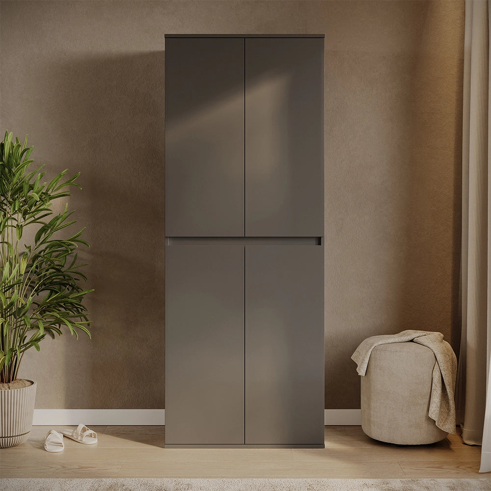 Vicco Armadio multifunzione Antracite 74 x 191.5 cm con 4 porte