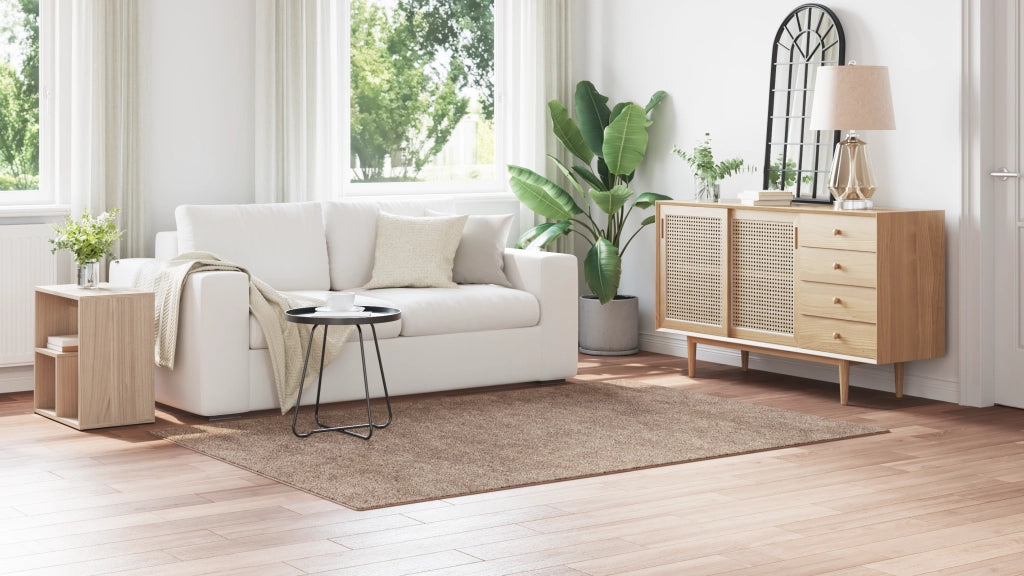 Tappeto Shaggy con retro in lattice marrone 160x230 cm