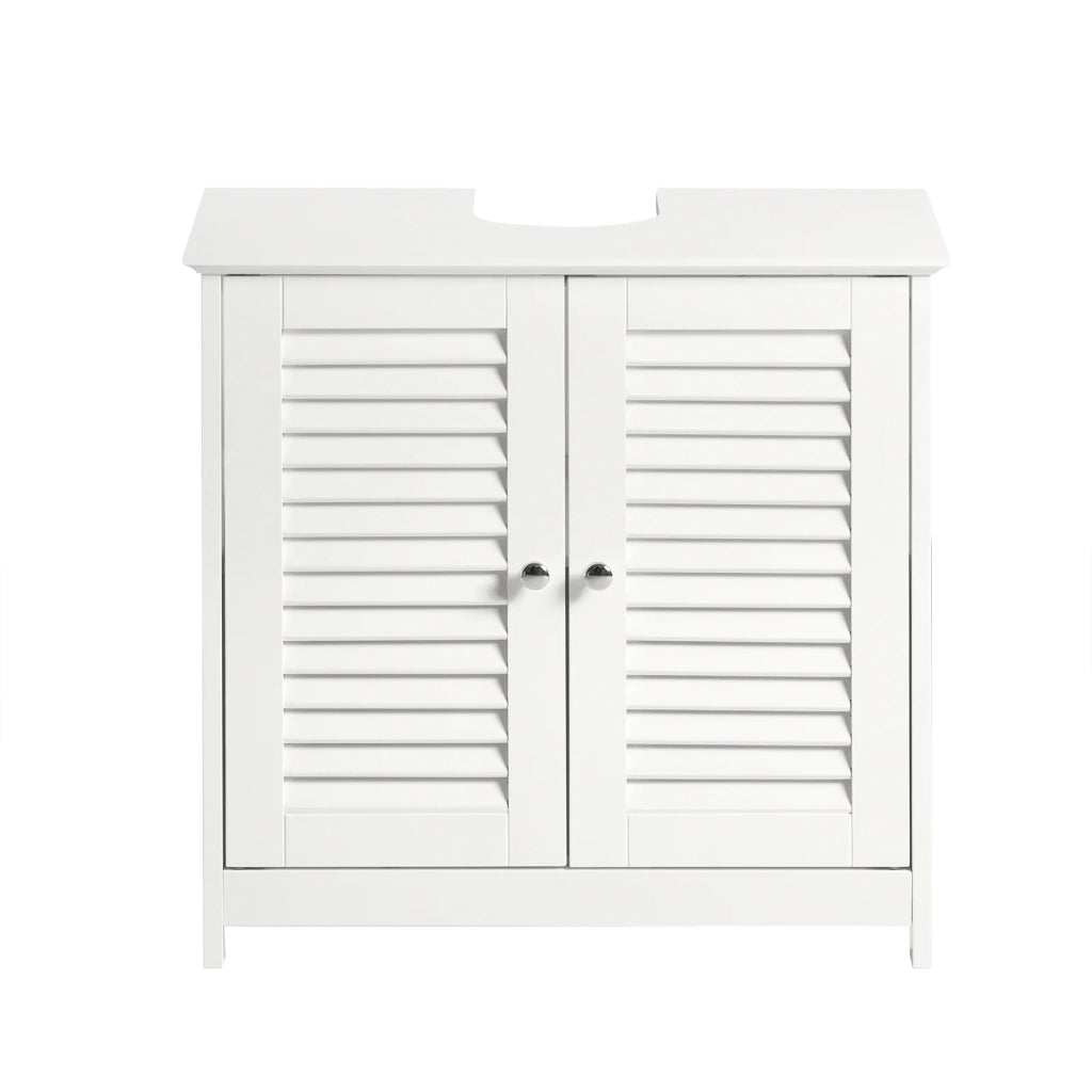 Mobiletto Bagno Cassettiera Bagno Armadietto Bagno Mobile Sottolavabo per Bagno Bianco FRG237-W