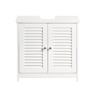 Mobiletto Bagno Cassettiera Bagno Armadietto Bagno Mobile Sottolavabo per Bagno Bianco FRG237-W