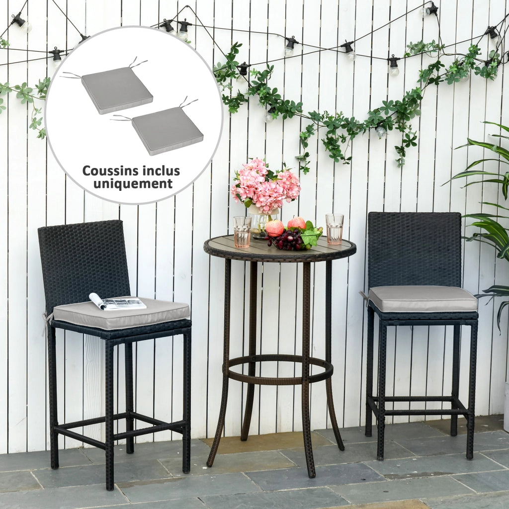 Cuscini da giardino per sedie e poltrone ¨C zephmum ¨C grigio chiaro in poliestere 5 cm