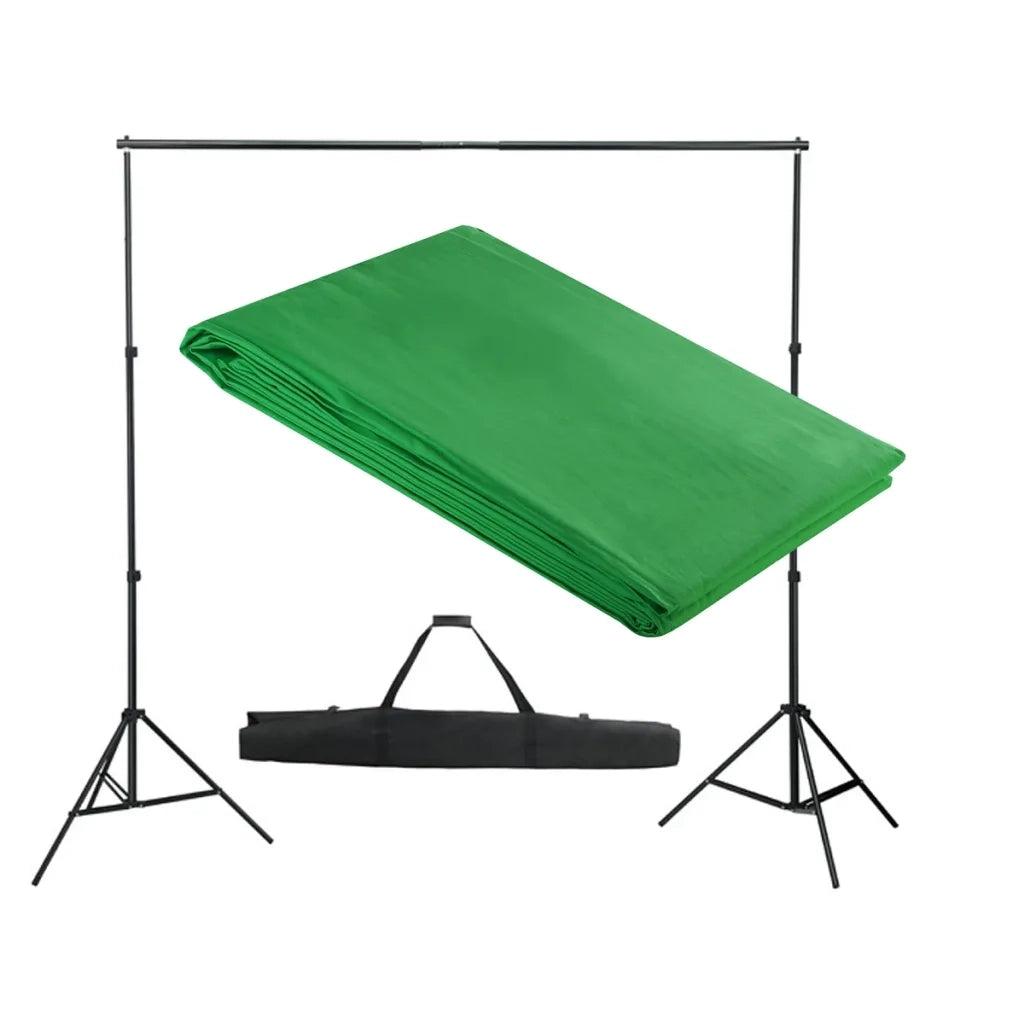 Sistema Portafondali con Fondale Verde 300 x 300 cmcod mxl 87814