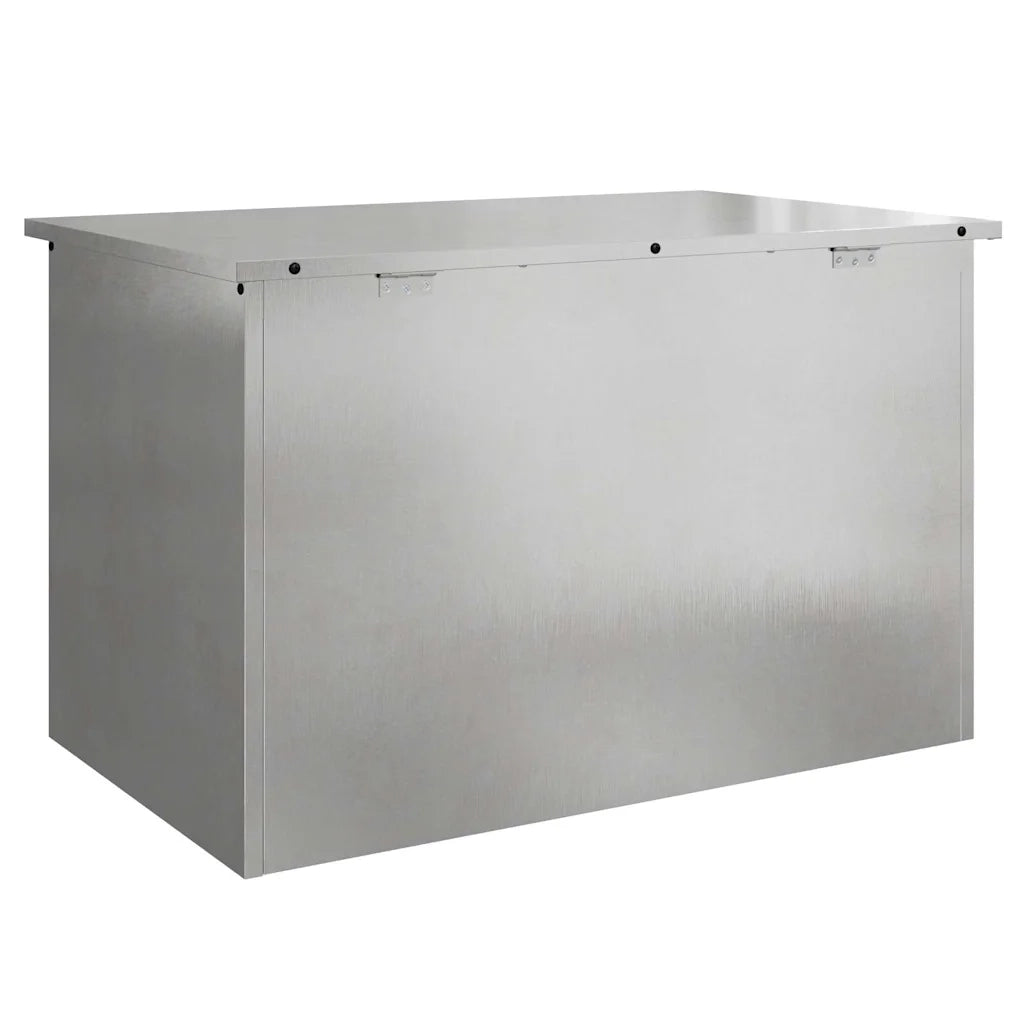 vidaXL Scatola di Stoccaggio Esterno Argento 80 x 50.5 x 50 cm
