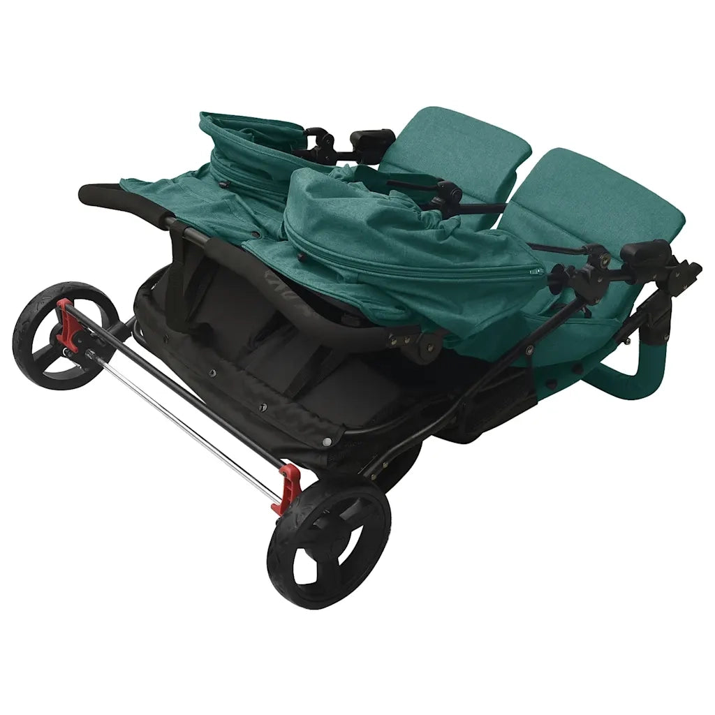 Passeggino Gemellare Verde in Acciaio CFW3948875
