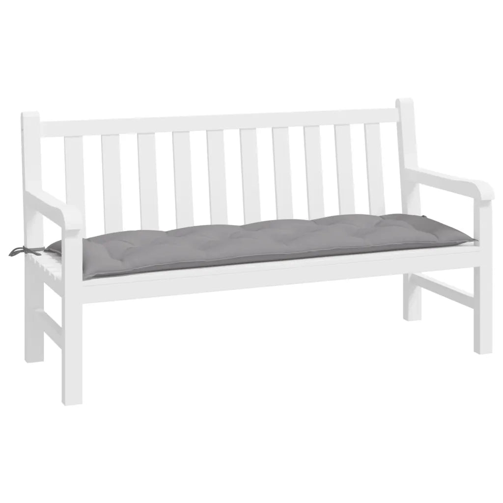 Cuscino per Panca-Cuscini per panchina Grigio 150x50x7 cm in Tessuto Oxford 352553