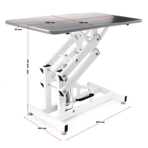 Tavolo da toelettatura idraulico richiudibile per cane e gatto