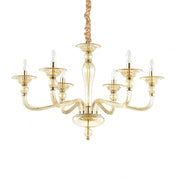 Lampada A Sospensione Danieli Sp6 Ambra Ideal-Lux