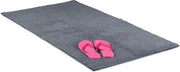 Tappeto in cotone - asciugabile - alta densità - morbido - 70 x 120 cm - grigio