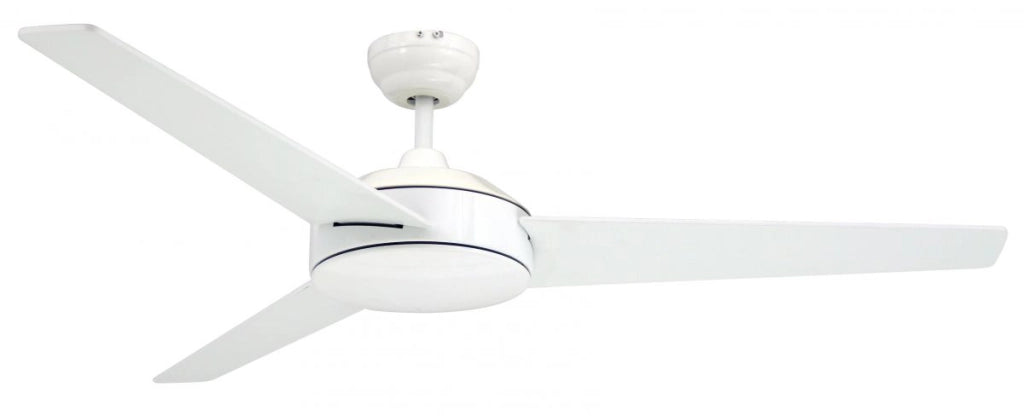 Vam Ventilatore da soffitto bianco 132 cm con regolatore da parete a 4 velocità