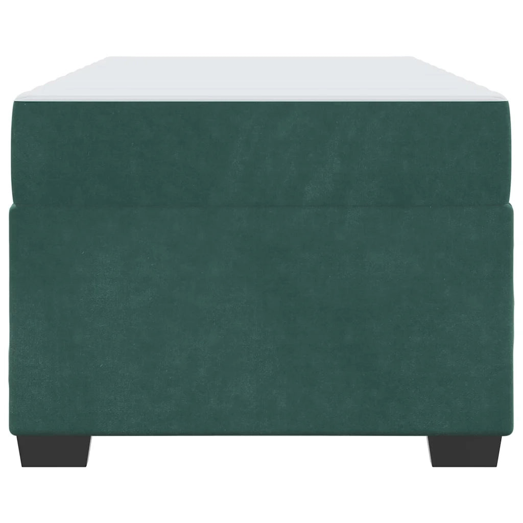 Struttura del letto Verde Scuro 90 x 200 cm Tessuto