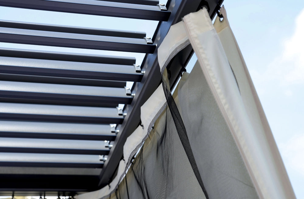 Cheonda - Set tende e zanzariere per pergola Texas Greenwood 3x4