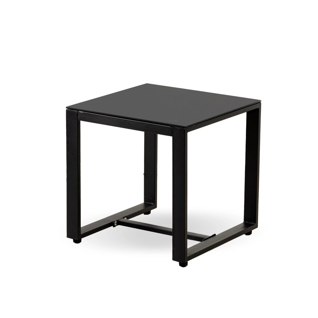 Salottino Da Esterno Set Bistrot Poltrone E Tavolino Elegante Telaio In Acciaio Tavolo Salotto Con Piano In Vetro Temperato Con 2 Sedie Con Comodi Cuscini Terrazzo Balcone Giardino Rivestimento Rattan