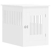 Gabbia Cani da Arredamento Bianca 55x80x68cm Legno Multistrato CFW9202003