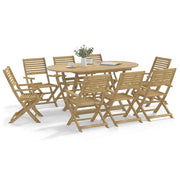 Set da Pranzo da Giardino 9 pz Legno Massello di Acacia 3295004