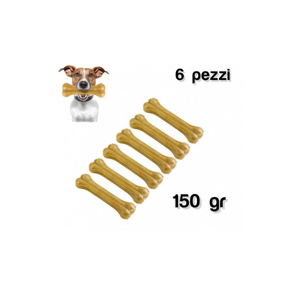 Trade Shop - Delizioso Snack 6 Pz  Cani Di Piccola/media Taglia A Forma Di Osso Antistress -