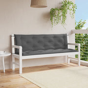Cuscini Panca Giardino 2pz Antracite 150x50x7cm Tessuto Oxford 315016