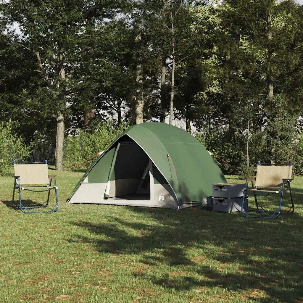 vidaXL Tenda da campeggio Verde 275 x 230 x 140 cm Poliestere