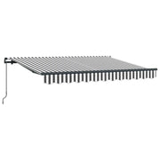 Tenda da Sole | Tenda Retrattile Antracite 250 x 200 cm Tessuto