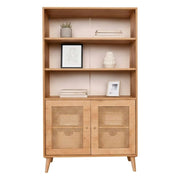 Credenza Skopje, Buffet da soggiorno, Madia da salotto, Dispensa da cucina, 90x40h110 cm, Quercia