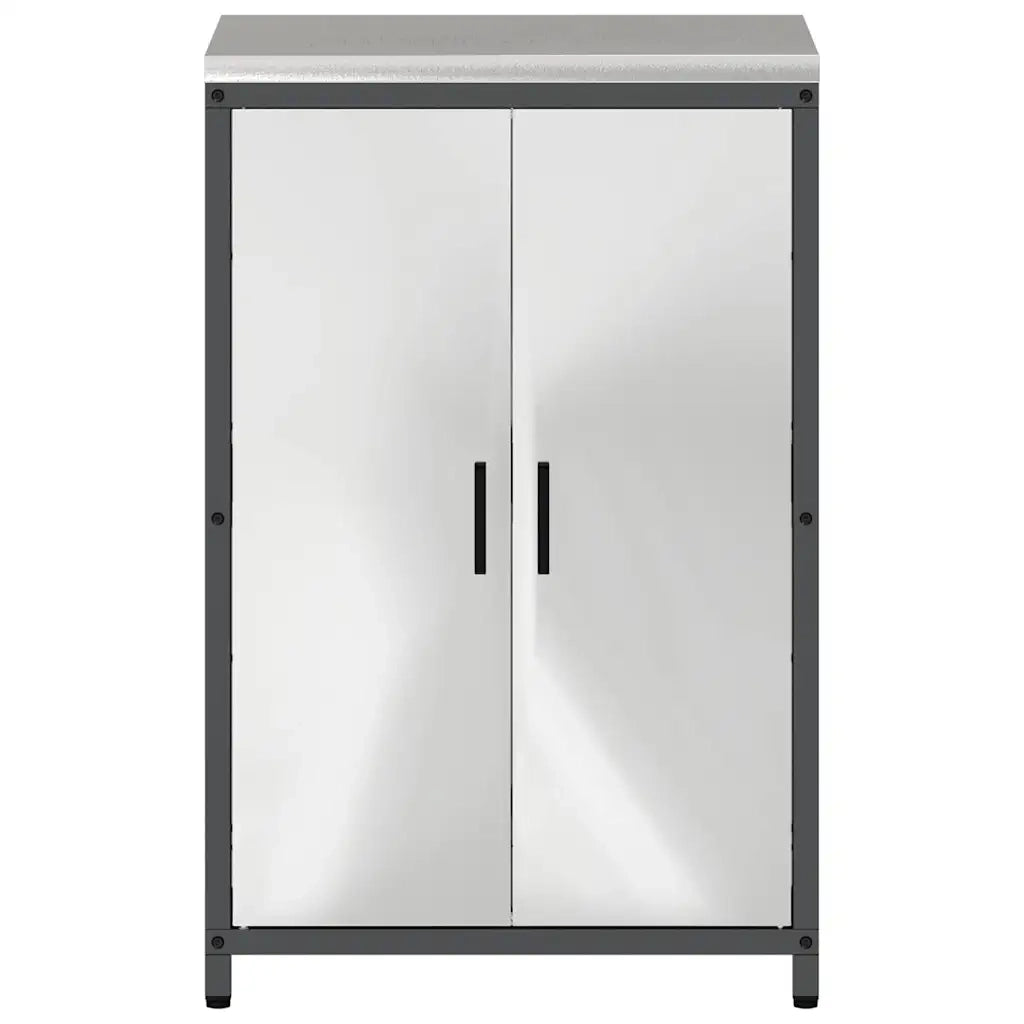 vidaXL Armadietto per Stoccaggio in Cucina con lo scaffale Argento